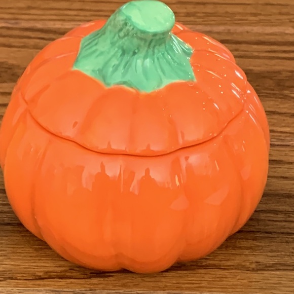 Pumpkin candle jar with topper - Picture 5 of 9